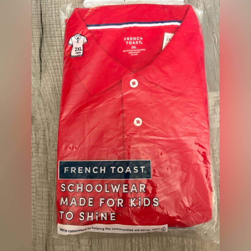 FRENCH TOAST UNIFORM TOP IN PACKAGE XXL